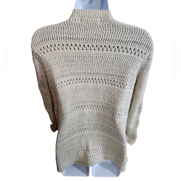 Anthropologie Jack by BB Dakota Open Cardigan Women Medium Boho Preppy Lagenlook - Picture 3 of 7